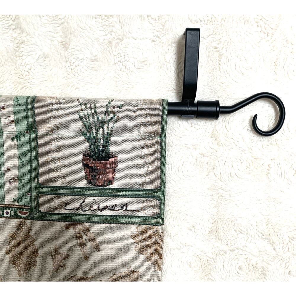 Pfaltzgraff Naturewood Beehive Garden Tapestry Wall Hanging With Rod Iron Rod - Picture 6 of 8